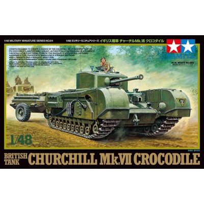 CHURCHILL MK.VII Crocodile BRISTISH TANK - 1/48 SCALE - TAMIYA